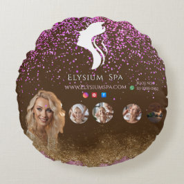 Almofada Redonda ANTISTRESS Terracotta Gold Spa Beauty social media