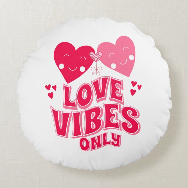 Almofada Redonda Apenas Víblias de Amor (Frente)