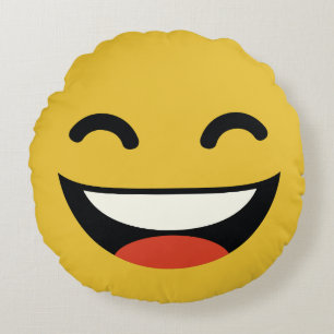 Almofada Redonda aquele é um emoji feliz do gajo