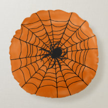 Aranhas Halloween com aranha em laranja