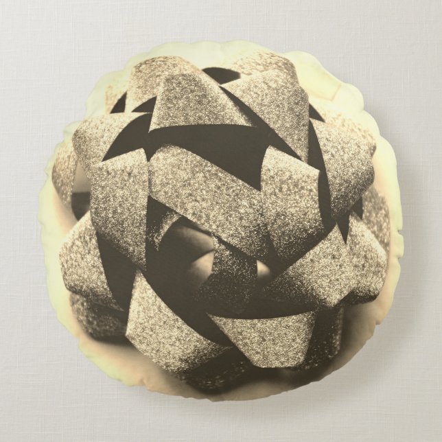 Almofada Redonda Arco dourado arco da parte presente (Frente)