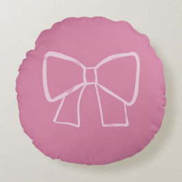 Almofada Redonda Arco rosa minimalista