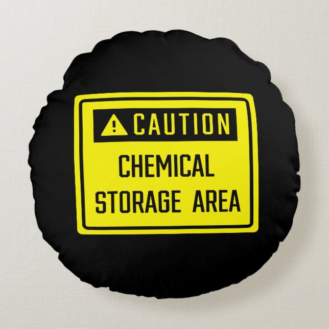 Almofada Redonda Área de armazenamento químico de precaução (Frente)