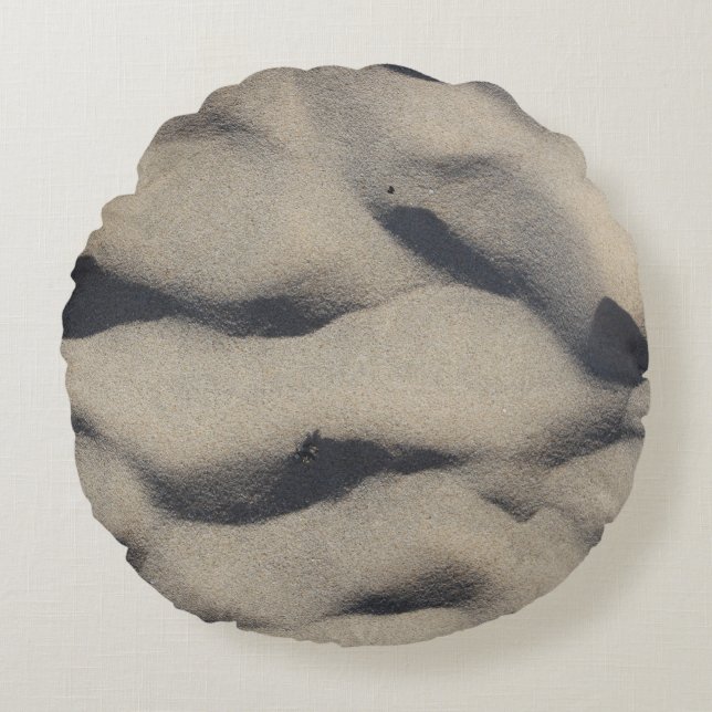 Almofada Redonda areia cinza (Frente)