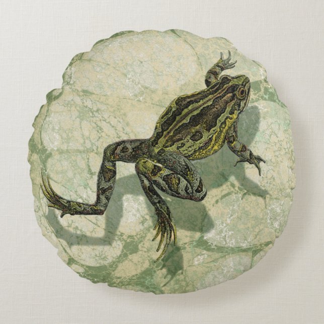 Almofada Redonda Arrancas na água (Frente)