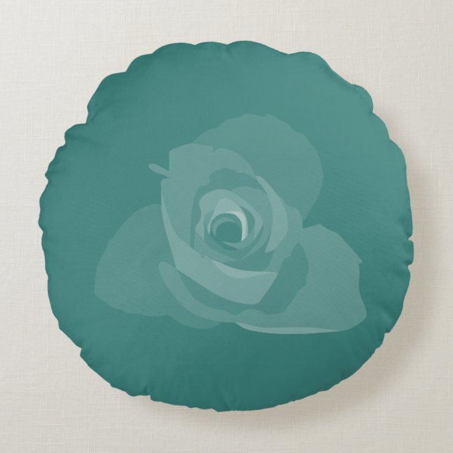 Almofada Redonda Arte Branca Polita Transparente Moderna (Frente)