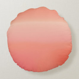 Almofada Redonda arte de IA Sunny Peach