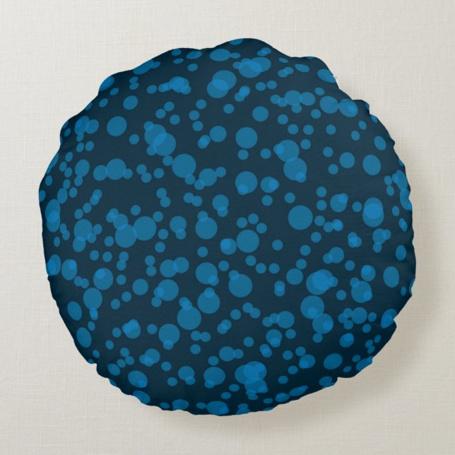 Almofada Redonda Arte gráfica de conceito de celebração simples e m (Verso)