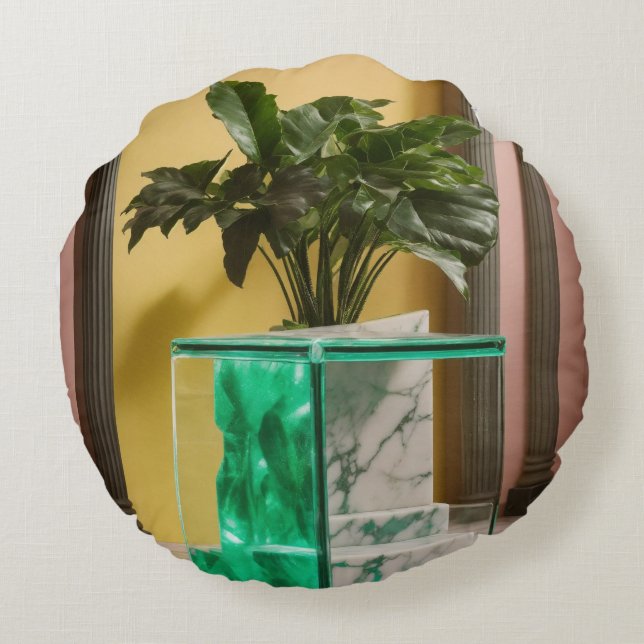 Almofada Redonda arte travesseiro (Verso)