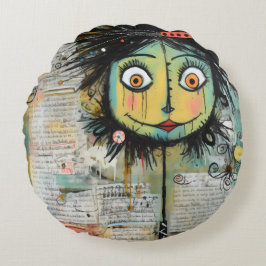 Almofada Redonda ArtLady 16 Encantada e angustiada