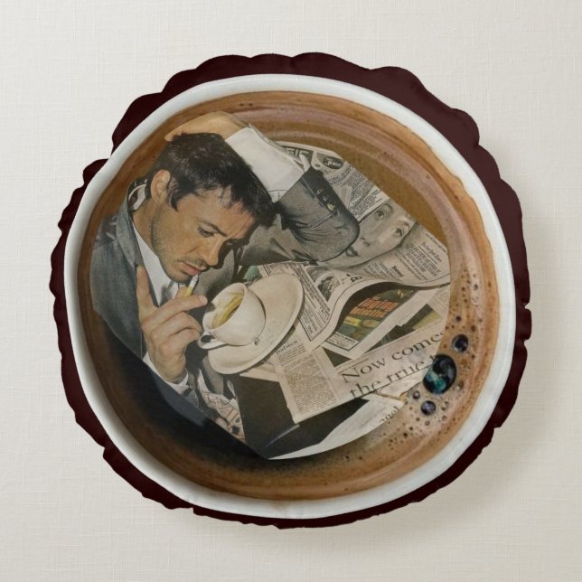 Almofada Redonda Arty Valentine Gift Collection- Decadent Noir  (Frente)