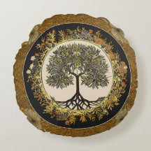 Árvore da vida de kedoki Floral Dourado Embroiderm