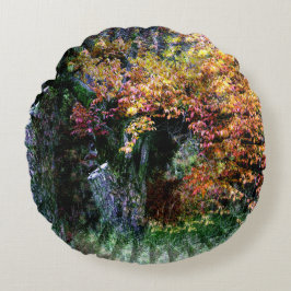 Almofada Redonda Árvore de Carvalho Antiga......