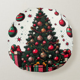 Almofada Redonda árvore de Natal