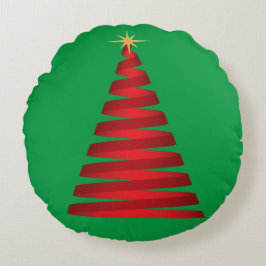 ALMOFADA REDONDA ÁRVORE DE NATAL DE BORRACHA