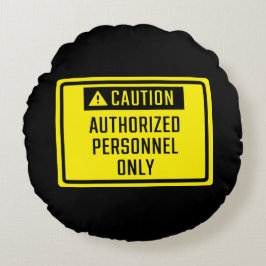 Almofada Redonda Assinatura de Pessoal Autorizado Apenas