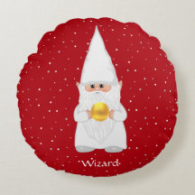 Assistente Gnome e Dourado no Travesseiro Vermelho