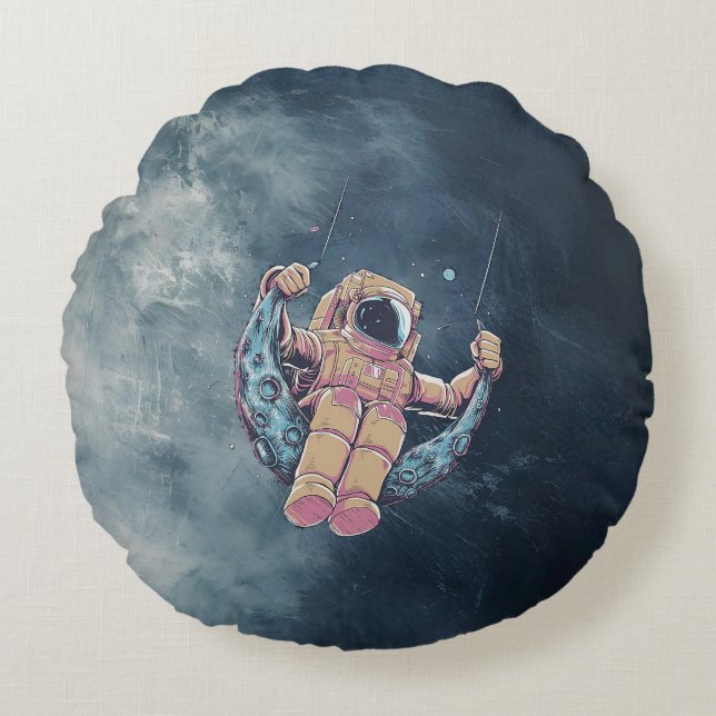 Almofada Redonda Astronauta (Frente)