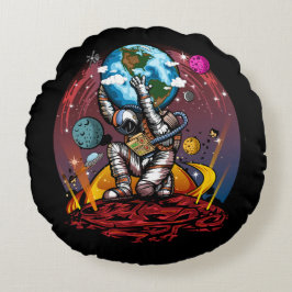 Almofada Redonda Atlas Space Man