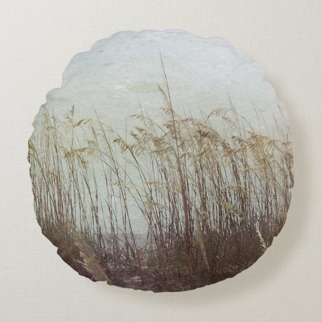 Almofada Redonda Através das Dunas II (Frente)