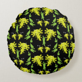 Almofada Redonda Axaotl Salamander Kids Gift