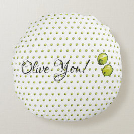 Almofada Redonda Azeitona