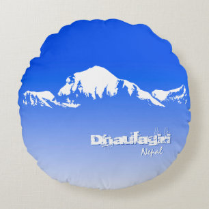 Almofada Redonda Azul Dtaragiri Nepal