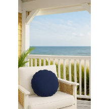 Azul Marinho Cor Sólida Simples Acento Decorativo
