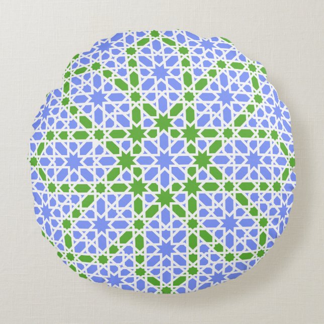 Almofada Redonda Azulejos Andaluzes 7 (Frente)