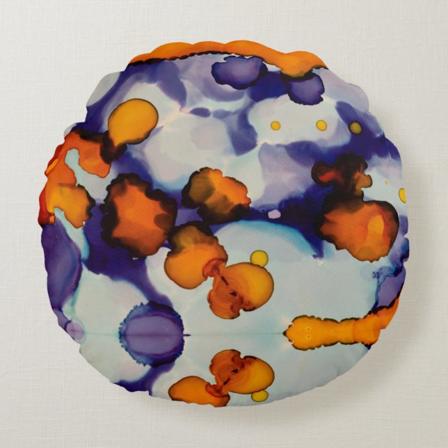 Almofada Redonda Azure Pumpkin (Frente)