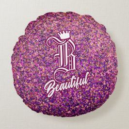 Almofada Redonda B Belo Travesseiro redondo rosa