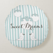 Baby Blue Stripe Cute Bird Quarto infantil