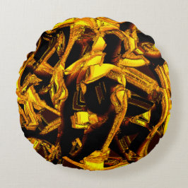 Almofada Redonda Bagaço ou pedaços de casca de tangerina desidratad