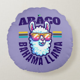 Almofada Redonda Bahamas Souvenir Gift : Abaco Bahamas Bahama Lama