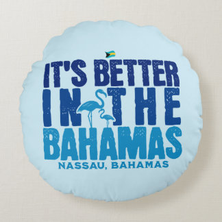 Almofada Redonda Bahamas Souvenir Gift : Nassau Bahamas Cruise