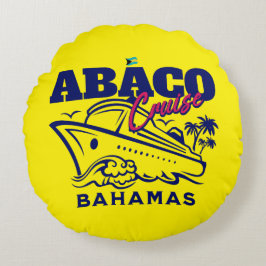 Almofada Redonda Bahamas Souvenir Presente: Abaco Bahamas Cruise