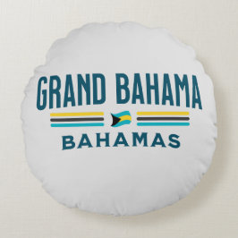 Almofada Redonda Bahamas Souvenir Presente: Grande Independência Ba