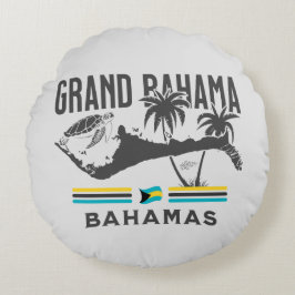 Almofada Redonda Bahamas Souvenir Presente: Grande Independência Ba