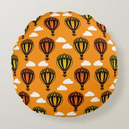 Almofada Redonda Balonagem de Ar Quente Padrão