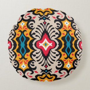 Almofada Redonda Bandana Impressão: Vintage Paisley Silk.
