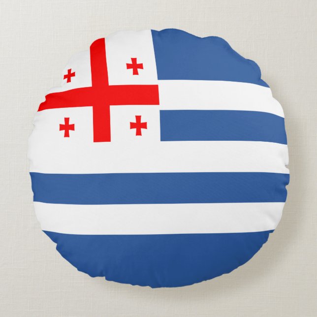 Almofada Redonda Bandeira Adjara Patriótica (Frente)