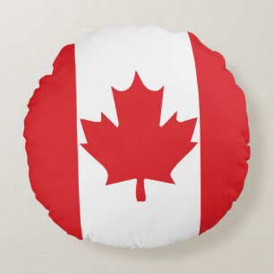 Almofada Redonda Bandeira canadense