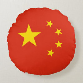 Almofada Redonda Bandeira Chinesa (China)