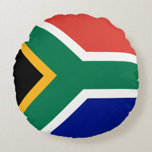 Almofada Redonda Bandeira da África do Sul