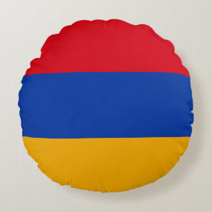 Almofada Redonda Bandeira da Armênia