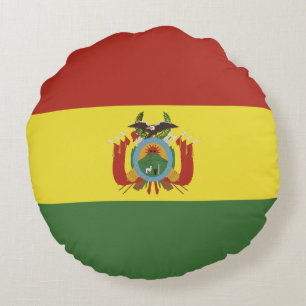 Almofada Redonda Bandeira da Bolívia