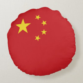 Almofada Redonda Bandeira da China