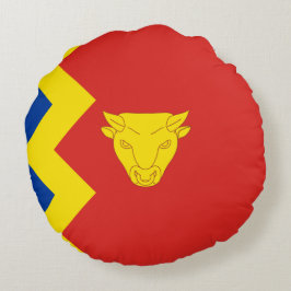 Almofada Redonda Bandeira da Cidade de Birmingham