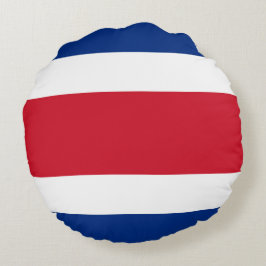 Almofada Redonda bandeira da Costa Rica