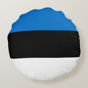 Almofada Redonda Bandeira da Estônia